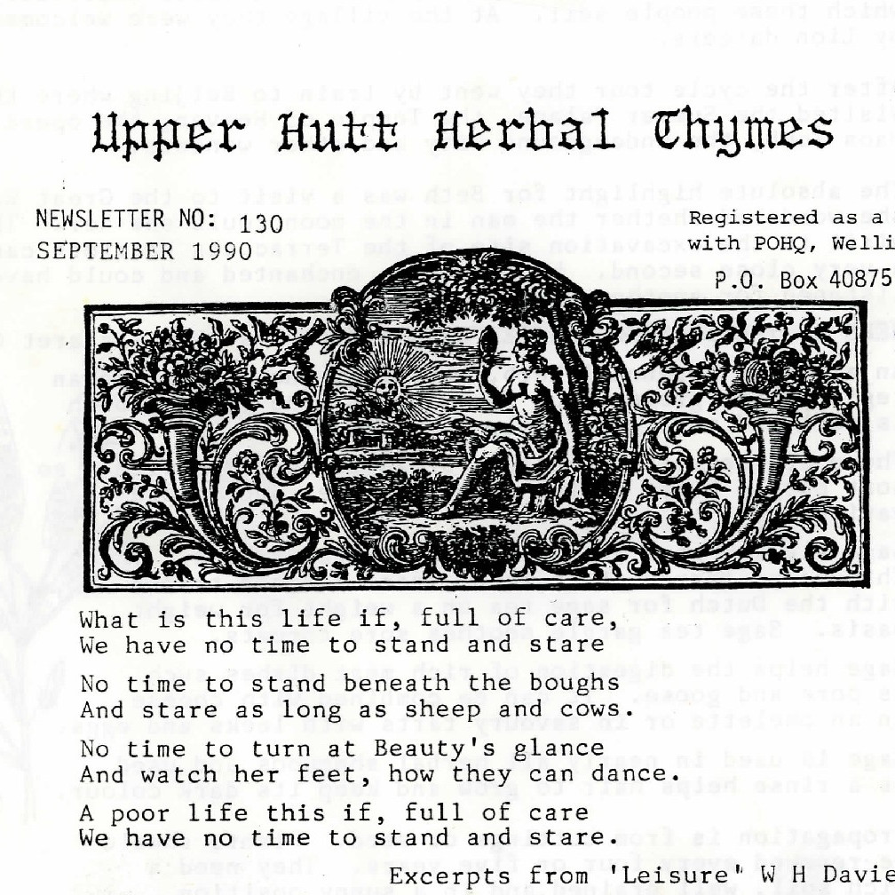 Upper Hutt Herb Society