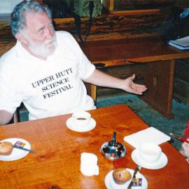 David Bellamy in conversation during the Upper Hutt Science Festival
