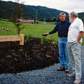 David Bellamy planting at Kaitoke Regional Park, 2000