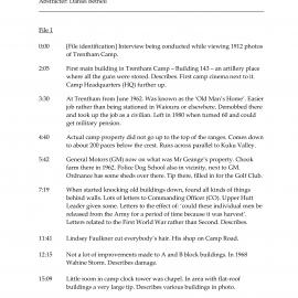 Bill Jones interview abstract