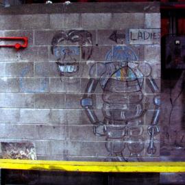 South Pacific Tyres; 'tyre chalk' mural 2