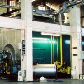 South Pacific Tyres; John Thompson boiler demolition 2; before the start