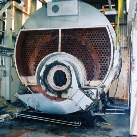 South Pacific Tyres; John Thompson boiler demolition 4; passages for flue gas