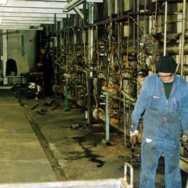 South Pacific Tyres after closure; moulding; ervice trench for presses