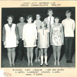 Upper Hutt Swimming Club centre championships team, 1968/69