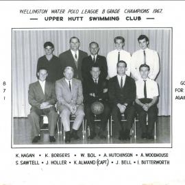 Upper Hutt Swimming Club, water polo league B grade champions, 1967