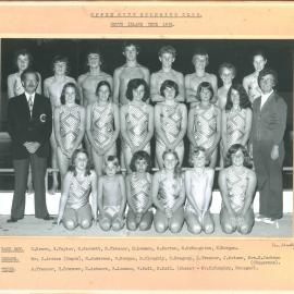 Upper Hutt Swimming Club, South Island tour, 1976