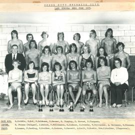 Upper Hutt Swimming Club, Lake Wiritoa swimming team, 1975
