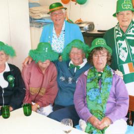 Upper Hutt Croquet Club members on St Patrick's Day