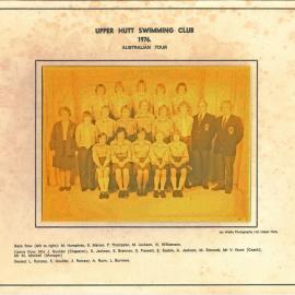 Upper Hutt Swimming Club Australian tour, 1976