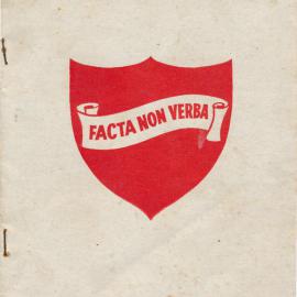 Silverstream School graduation leaflet; class of 1963