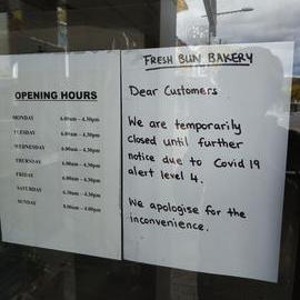 Fresh Bun bakery during Covid-19 Level 4 lockdown