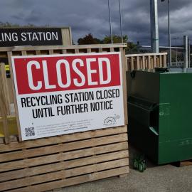 Recycling station during Covid-19 level 4 lockdown
