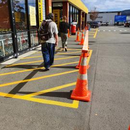 Queueing at Pak'nSave during the Covid-19 crisis