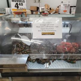 Pak'nSave shellfish counter