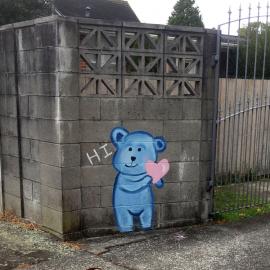 Teddy Bear street painting, Heretaunga