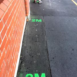 2 metre queue indicators, Pak'nSave supermarket