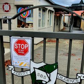 Covid-19 signage at St Brendan's School 05