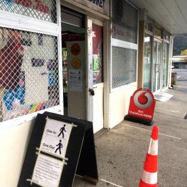 Covid-19 notices at Silverstream Foodmarket