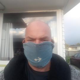 Trevor Porter's homemade face mask