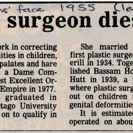 Obituary for Dame Cecily Pickerill