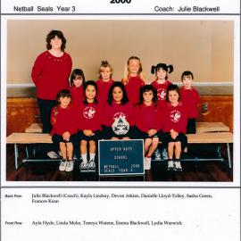 Upper Hutt School, Netball 'Seals'; 2000