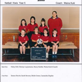 Upper Hutt School, Netball 'Kiwis'; 2000
