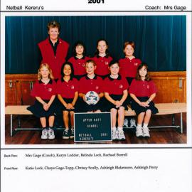 Upper Hutt School, Netball 'Kererus'; 2001