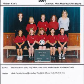 Upper Hutt School, Netball 'Kiwis'; 2001