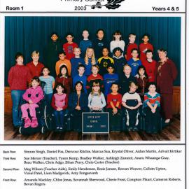 Upper Hutt School, Room 1; 2003