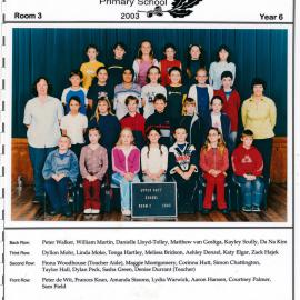 Upper Hutt School, Room 3; 2003