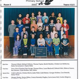 Upper Hutt School, Room 5; 2003