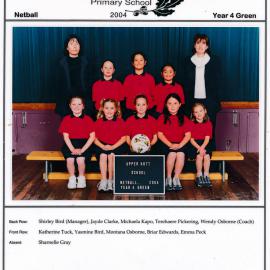 Upper Hutt School, Netball 'Green'; 2004
