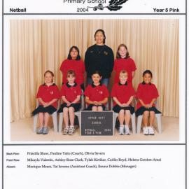 Upper Hutt School, Netball 'Pink'; 2004