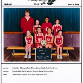 Upper Hutt School, Netball 'Red'; 2004