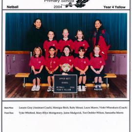 Upper Hutt School, Netball 'Yellow'; 2004