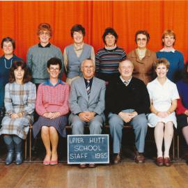 Upper Hutt School, Staff; 1985