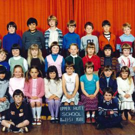 Upper Hutt School, Room 11, Standard 1; 1981