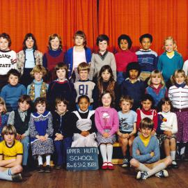 Upper Hutt School, Room 6, Standard 1 and 2; 1981