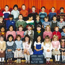 Upper Hutt School, Room 7, J2; 1981