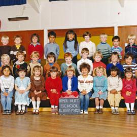 Upper Hutt School, Room 8, New Entrants; 1982