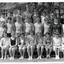Upper Hutt School, unidentified swimming team; 1966