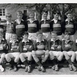 Upper Hutt School, Rugby 1st XV; 1966