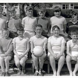 Upper Hutt School, unidentified soccer team; 1966