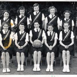 Upper Hutt School, Netball Team B; 1955