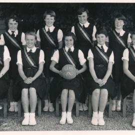 Upper Hutt School, Netball Team A; c.1955