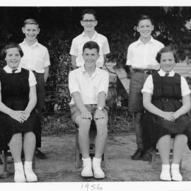 Upper Hutt School, unidentified sports team; 1956