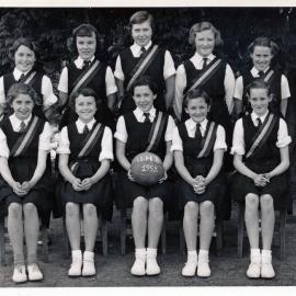 Upper Hutt School, Netball Team B; 1955