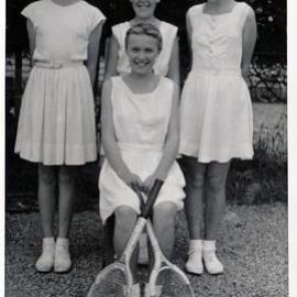 Upper Hutt School, girls' tennis team; c.1955