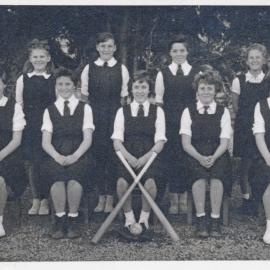 Upper Hutt School, girls' softball team; 1958